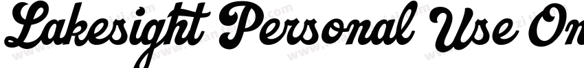 Lakesight Personal Use Only字体转换